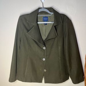 Blazer by Doncaster Collections Olive Green Sz 16